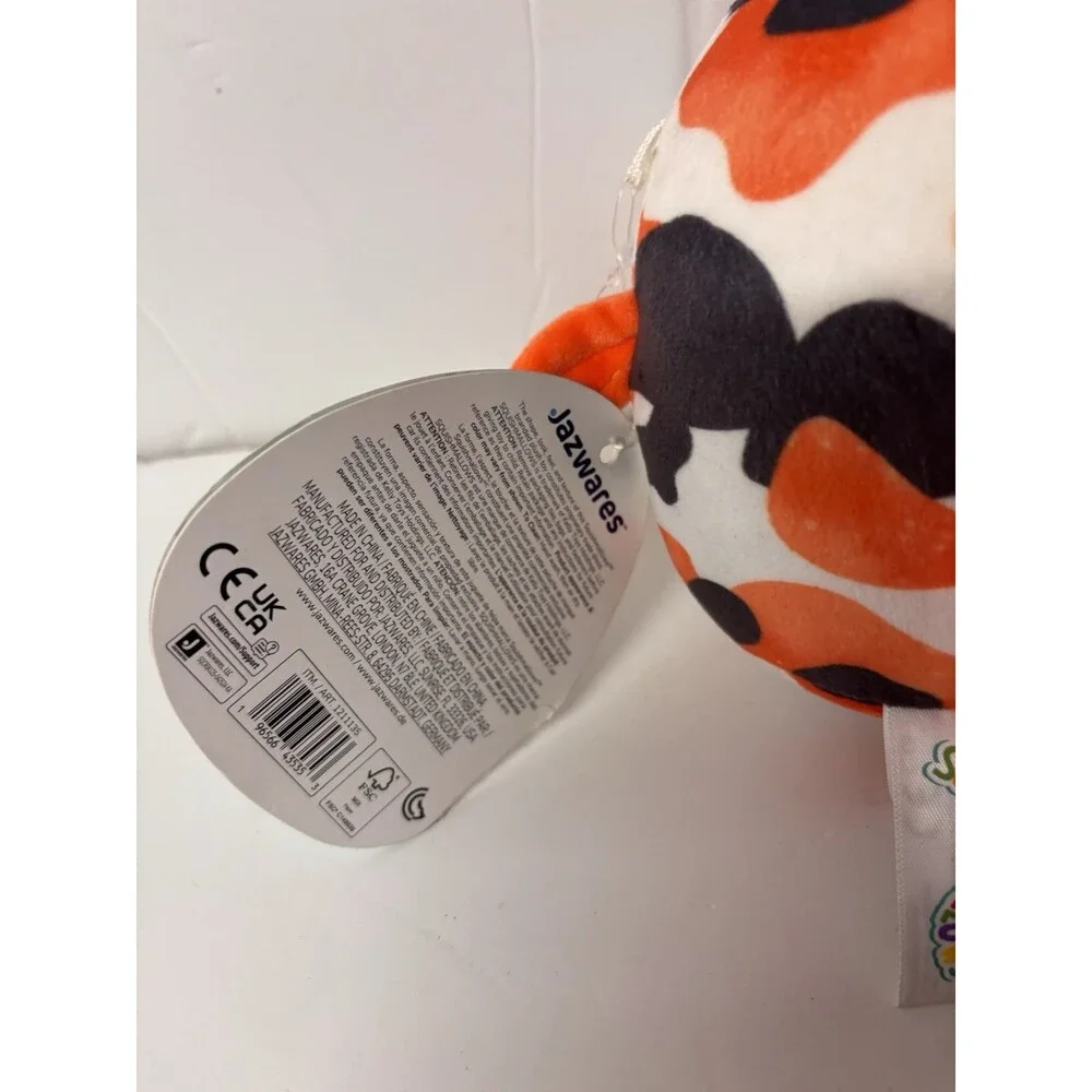 Squishmallows Dandii Plush Small 2024 Orange White Black Washable